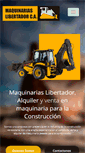 Mobile Screenshot of maquinariaslibertador.com